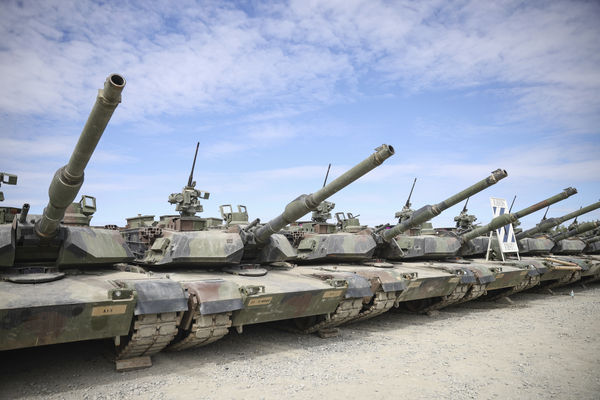 ▲▼M1A2艾布蘭坦克（M1A2 Abrams Tank）（圖／達志影像／美聯社）