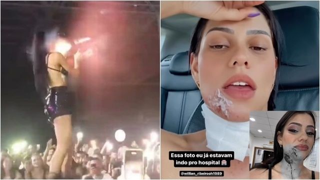 ▲▼巴西DJ芙拉維尼亞（DJ Flavinha）表演受傷。（圖／翻攝instagram@djflavinhaa）