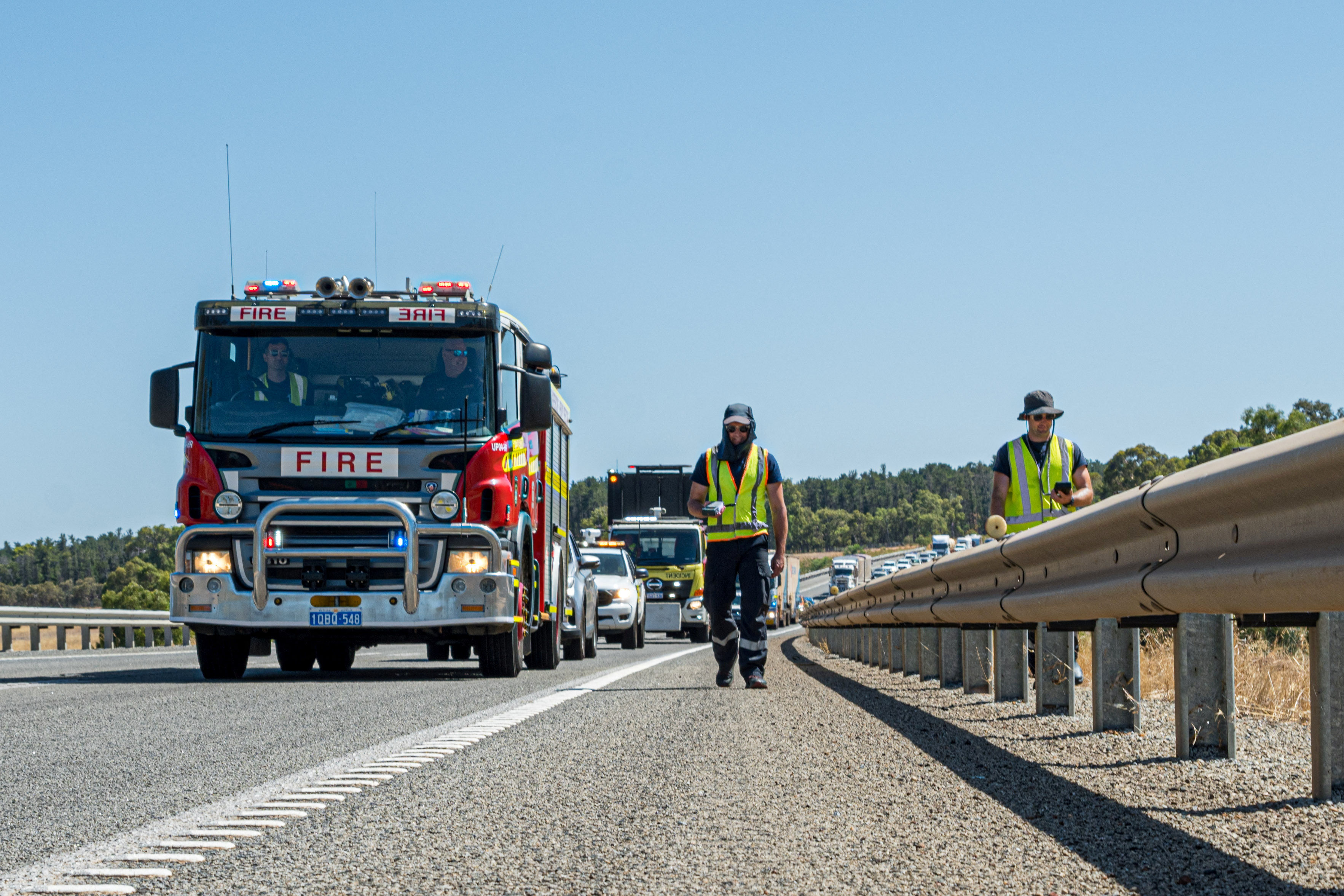 ▲▼ 西澳消防和緊急服務單位（DFES）搜索遺失的含放射性物質膠囊。（圖／路透）