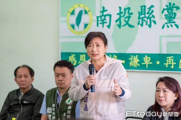 ▲蔡培慧立委補選競選總部成立，由民進黨副秘書長黃建嘉率隊進駐、全力輔選。（圖／蔡培慧競選總部提供）