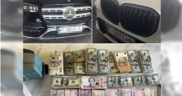 基輔稅務首長達緹家中搜出大量現金、名車。 （圖／翻攝推特）
