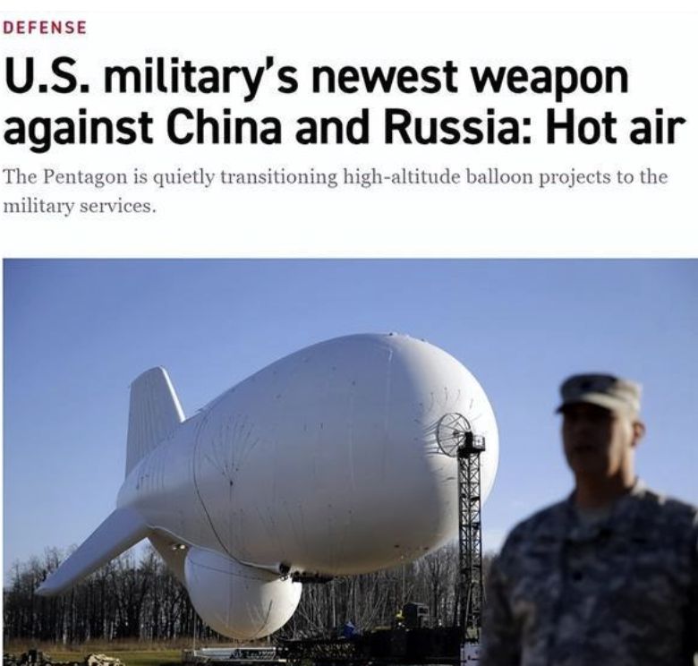 ▲美軍使用的第四代高空偵察氣球,「戰鬥天星」軍用高空氣球。（圖／翻攝北京日報）
