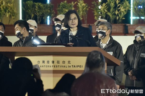 ▲▼2023台灣燈會在台北開燈儀式,總統蔡英文致詞 。（圖／記者李毓康攝）