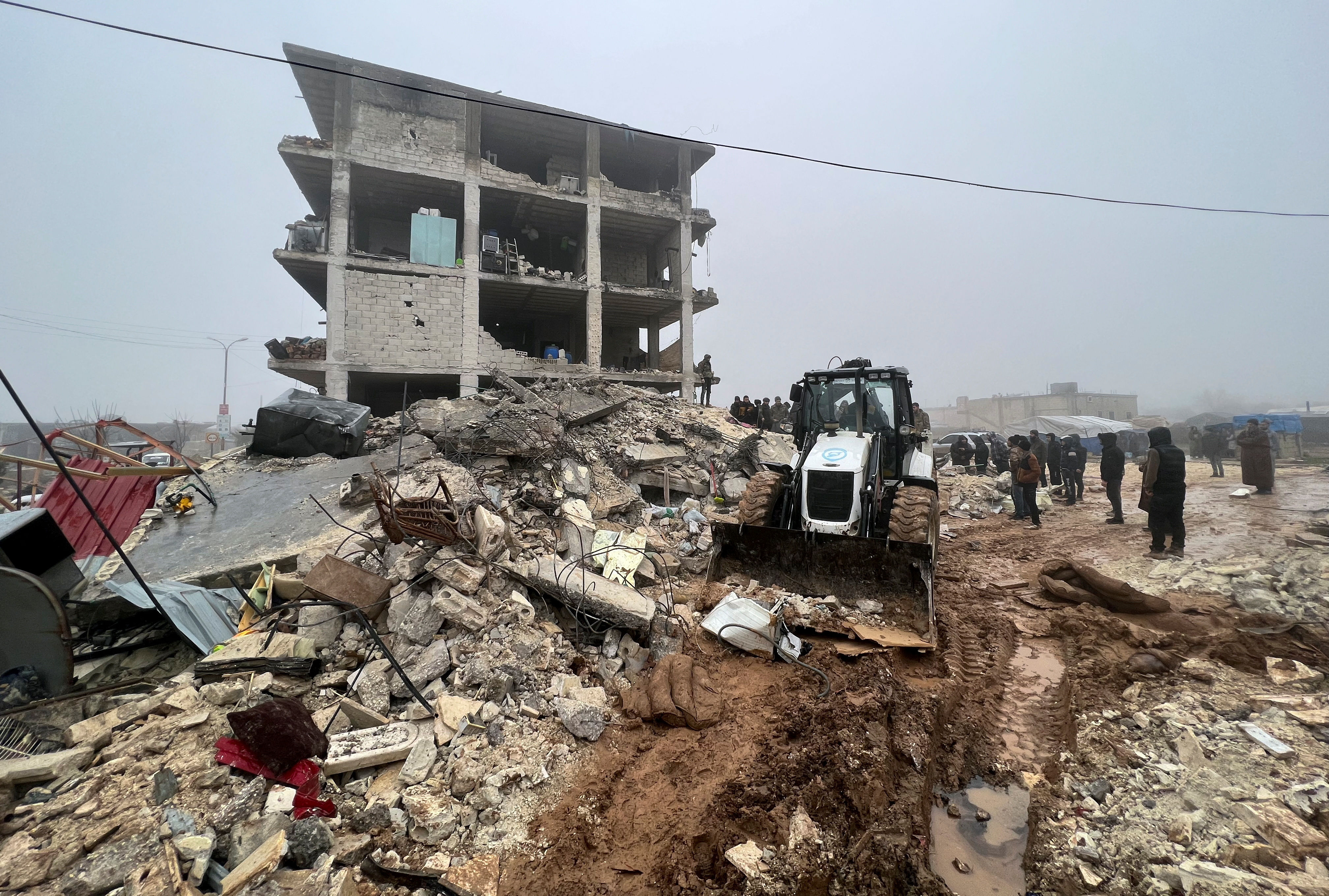 ▲▼土耳其地震，鄰國敘利亞同樣災情慘重。（圖／路透社）
