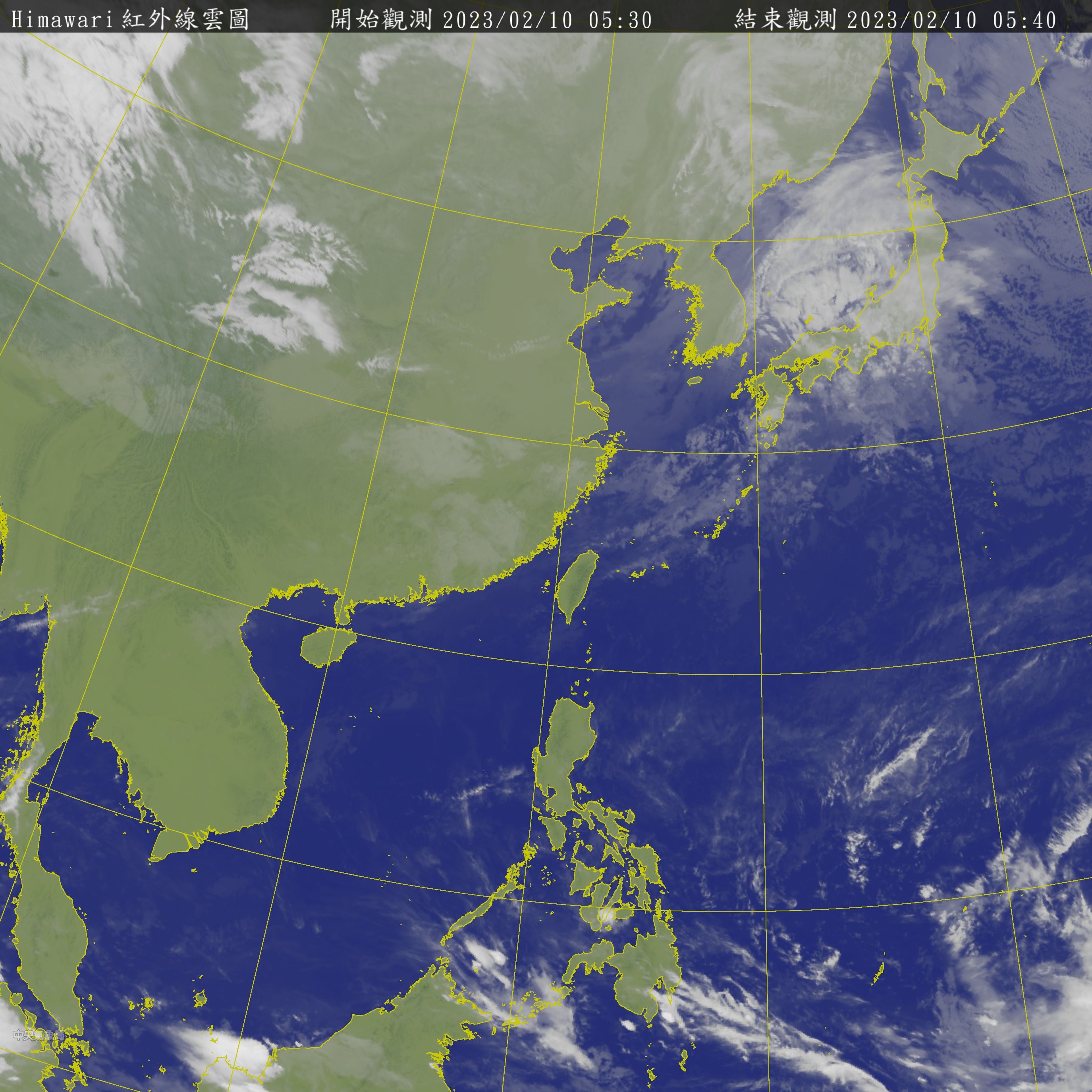 ▲▼衛星雲圖。（圖／中央氣象局）