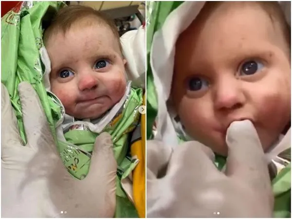 ▲▼土耳其哈泰省安塔基亞市一名2個月大寶寶在受困128小時後平安獲救。（圖／翻攝自IG）