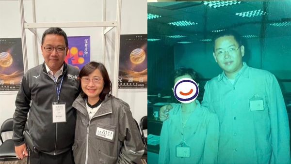 ▲雲林縣府工務處長汪令堯臉書曝林奕華年輕照片。（圖／翻攝自Facebook／汪令堯）