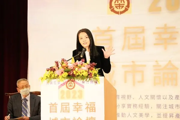 ▲高虹安市長從社會福利面向分享幸福城市願景。（圖／新竹市政府提供）