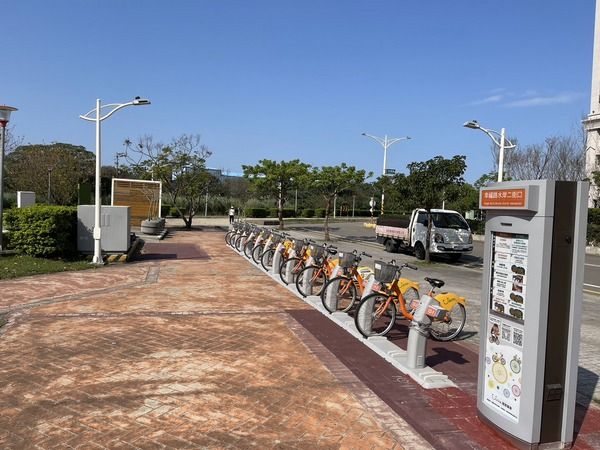 ▲桃園幸福路水岸二街口YouBike場站啟用營運