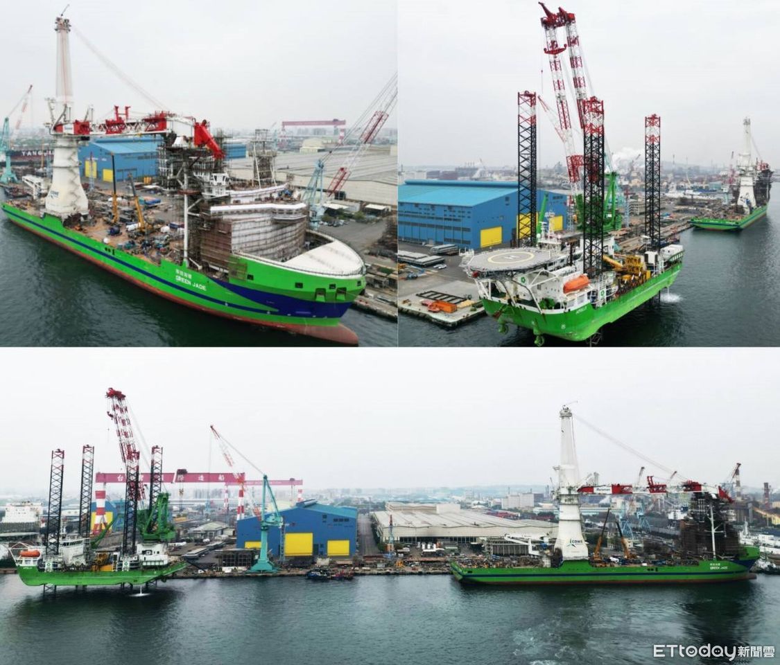 台船轉投資台船環海彰化風場水下基礎安裝案 雙雄工作船齊聚 | ETtoday財經雲 | ETtoday新聞雲