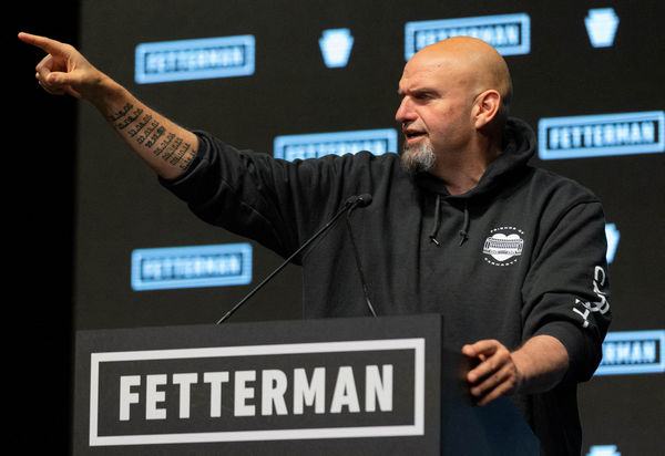 ▲▼美國賓夕法尼亞州參議員費特曼（John Fetterman）。（圖／路透）