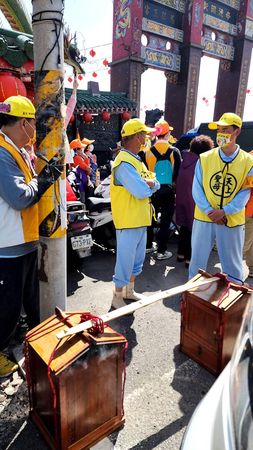 ▲白沙屯媽祖中午停轎王功福海宮。（圖／翻攝自白沙屯拱天宮）