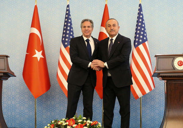 ▲▼美國國務卿布林肯（Antony Blinken）訪問土耳其。（圖／路透）