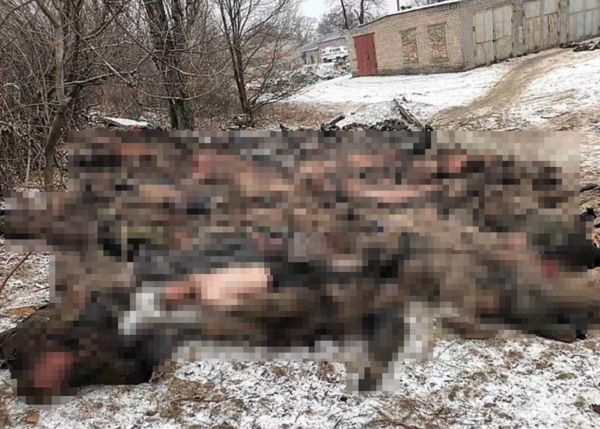 厚碼▲▼ 俄羅斯傭兵組織「瓦格納集團」首腦普里格津（Yevgeny Prigozhin）發布一張數十具瓦格納士兵遺體照片。（圖／翻攝自Telegram）