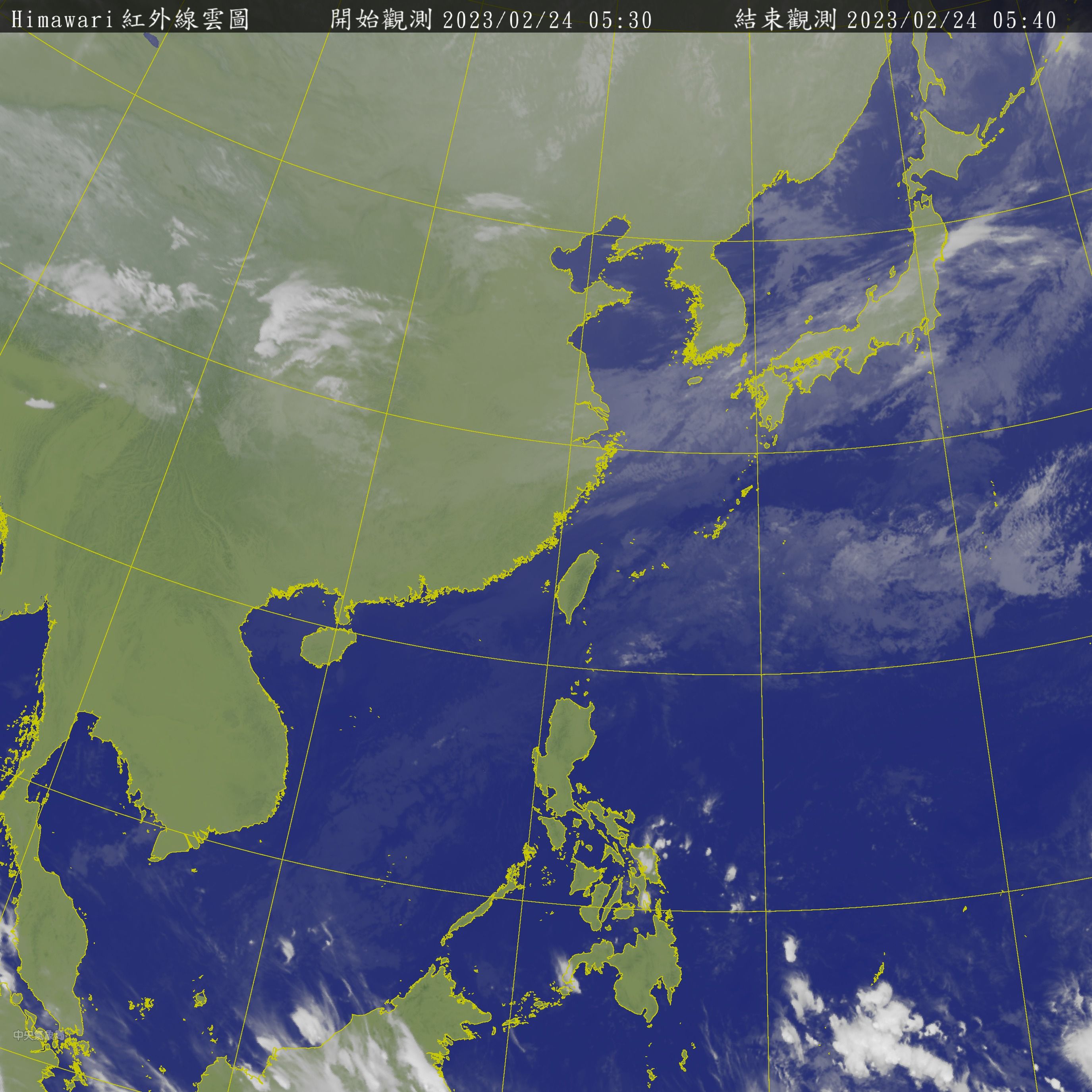 ▲▼衛星雲圖。（圖／翻攝中央氣象局）