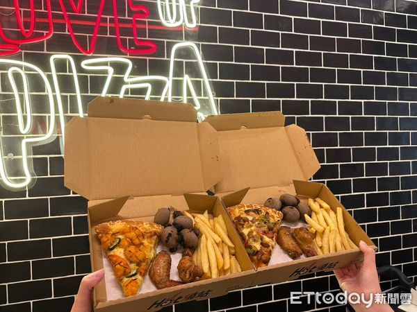 ▲Global Mall板橋車站Pizza Hut EXPRESS推3月13日前憑板橋車站消費發票點套餐、第2套享5折。（圖／Global Mall提供）