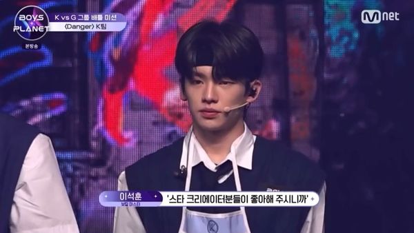 ▲李碩薰指責練習生。（圖／翻攝自Mnet）