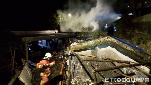 ▲▼新北市瑞芳火警。（圖／記者郭世賢翻攝）