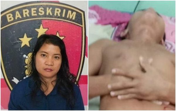 ▲▼印尼北蘇門答臘省28歲女子持刀砍下男友陰莖。（圖／翻攝自推特）
