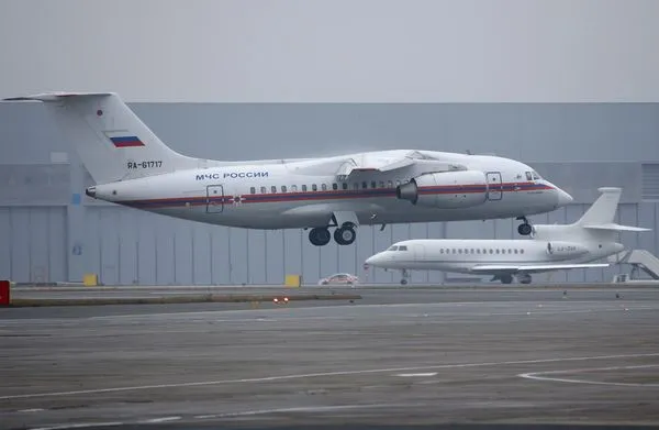 ▲▼ 俄羅斯聖彼得堡普爾科沃機場一架飛機降落。（圖／達志影像／美聯社）