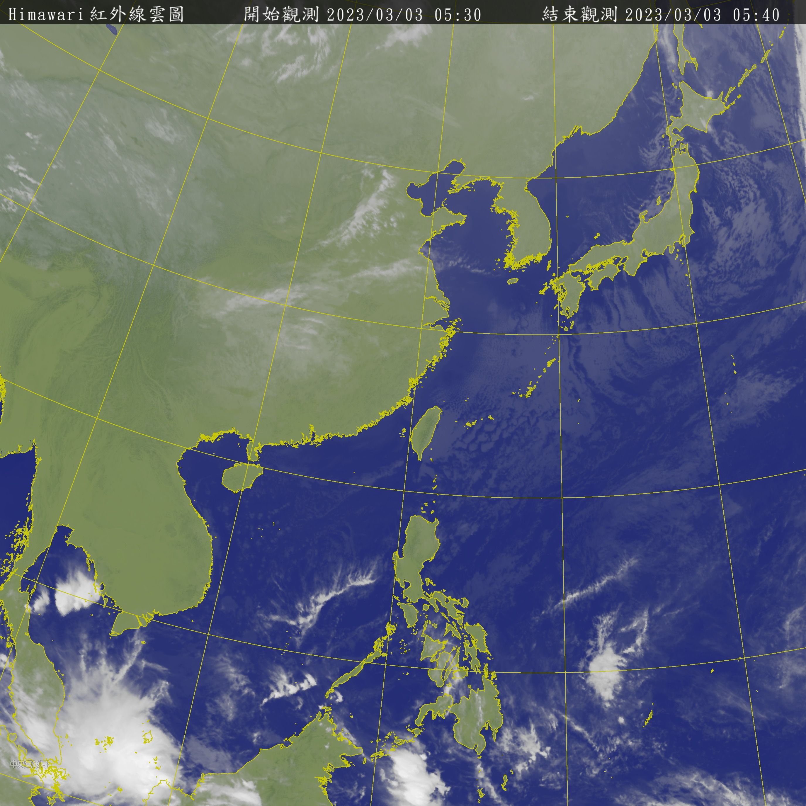 ▲▼衛星雲圖。（圖／翻攝衛星雲圖）