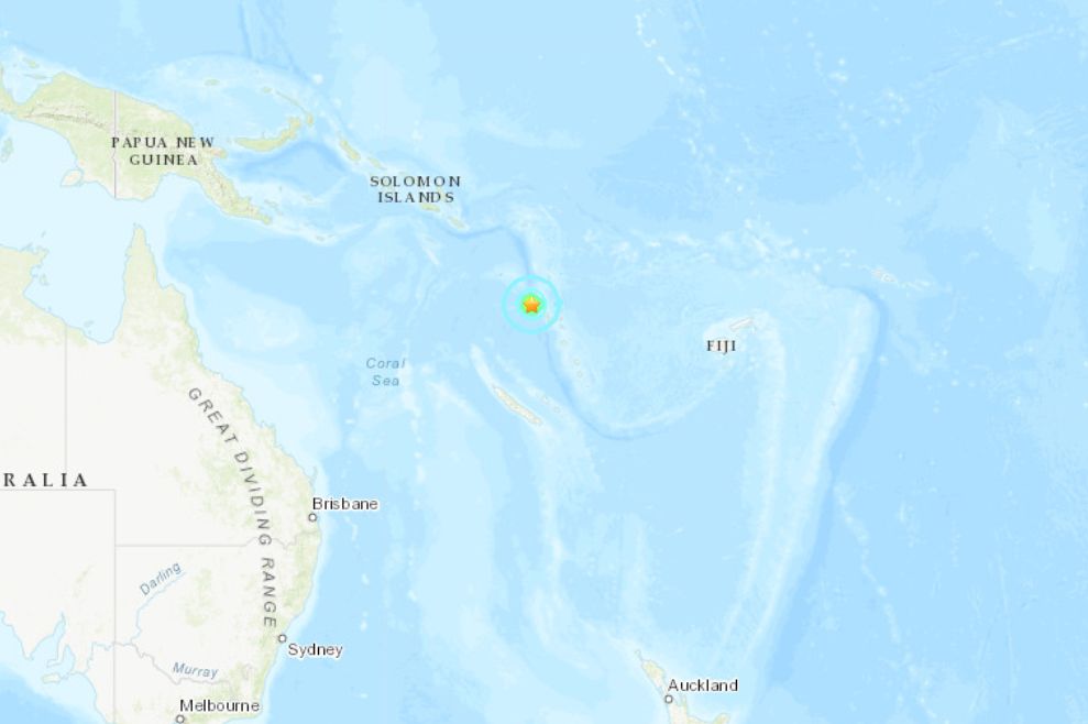 ▲太平洋島國萬那杜發生強震。（圖／翻攝USGS）