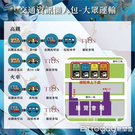 ▲2023年台灣國際蘭展將於3月4日至19日，在台南市後壁區台灣蘭花生技園區美麗登場，白河警方提供交通相關資訊。（圖／記者林悅翻攝，下同）