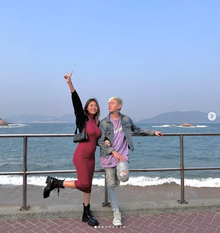 ▲蕾菈跟湯宇在香港。（圖／翻攝自Instagram／la.112814）