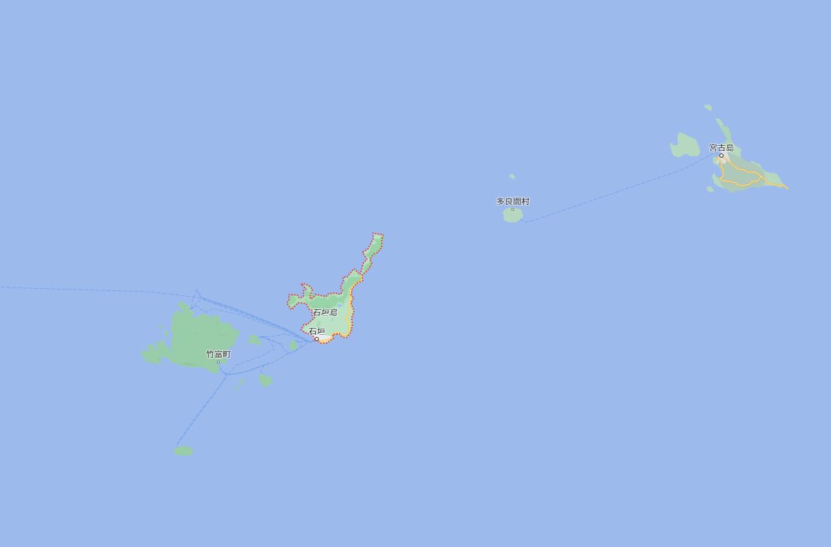 ▲▼石垣島傳出台灣漁船翻覆的消息。（圖／翻攝Google Maps）