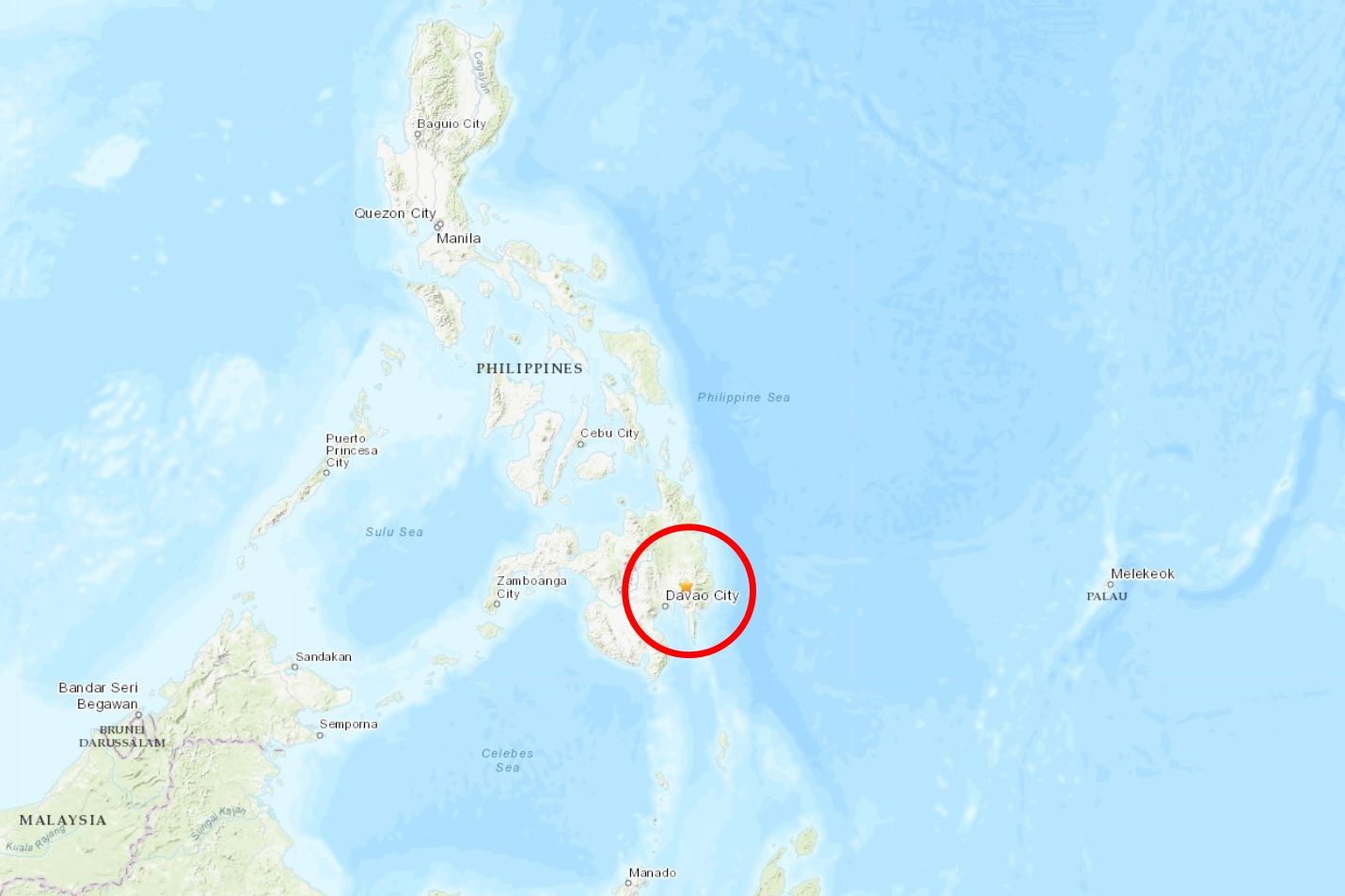 ▲▼菲律賓發生規模6.0強震。（圖／翻攝自USGS）