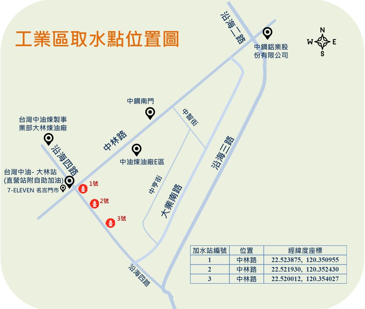 ▲臨海工業區3支消防栓提供工業載水。（圖／翻攝自水公司網站）