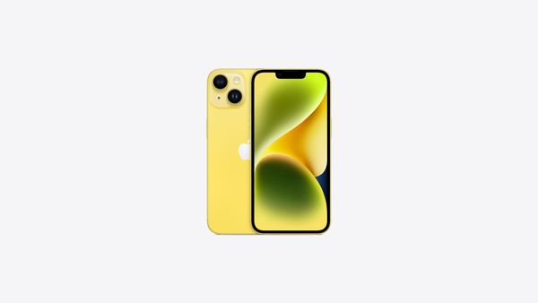 黃色手機收購iPhone 14（圖／momo提供）