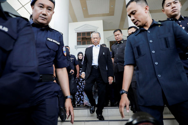 ▲▼ 馬來西亞76歲前首相慕尤丁（Muhyiddin Yassin）10日被控4項貪汙罪及2項洗錢罪。（圖／路透）