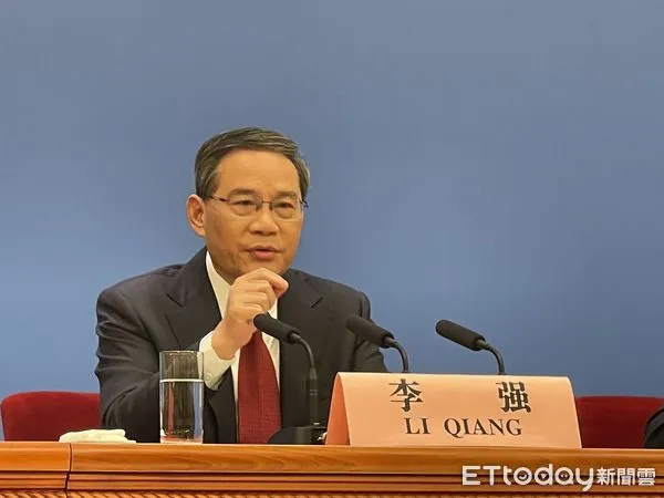 ▲▼ 2023年總理記者會、李強、丁薛祥           。（圖／記者任以芳攝）