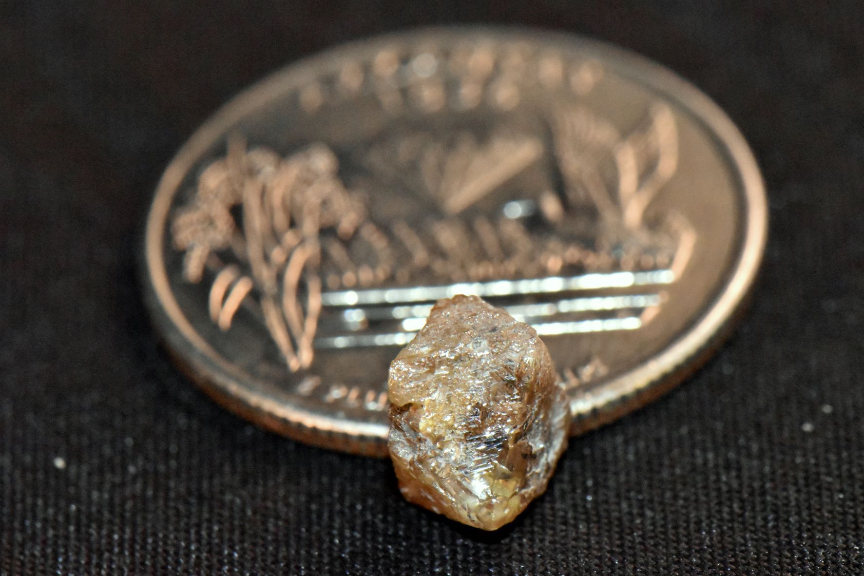 ▲▼ 美國遊客安德森（David Anderson）在阿肯色州鑽石坑州立公園找到3.29克拉褐色鑽石。（圖／翻攝自Crater of Diamonds State Park網站）