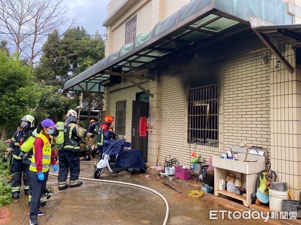 ▲楊梅透天民宅火警。（圖／桃園市政府消防局提供）