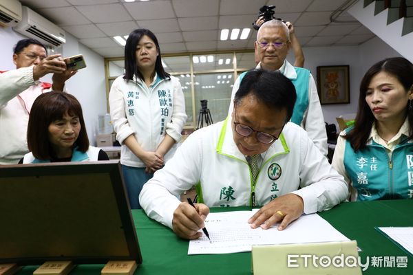 ▲▼尋求4連霸的立委陳歐珀，成民進黨宜蘭黨內立委初選登記第1人。（圖／記者游芳男翻攝，下同）