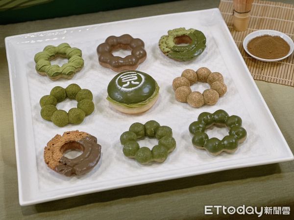 ▲▼「Mister Donut x 一〇八抹茶」聯名推9款抹茶甜甜圈。（圖／記者蕭筠攝）