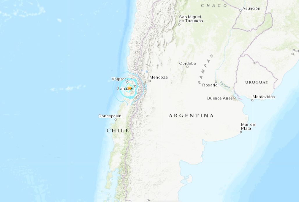 ▲智利地震。（圖／翻攝USGS）