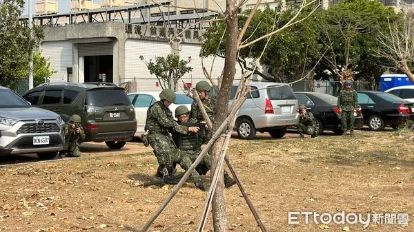 ▲▼教召,軍人,國軍,台中,後備,14天教召,演練。（圖／記者許權毅攝）