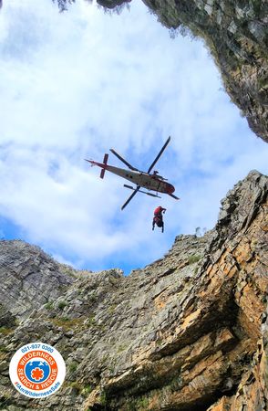 狒狒砸石頭。（圖／翻攝自Wilderness Search And Rescue WSAR Western Cape）