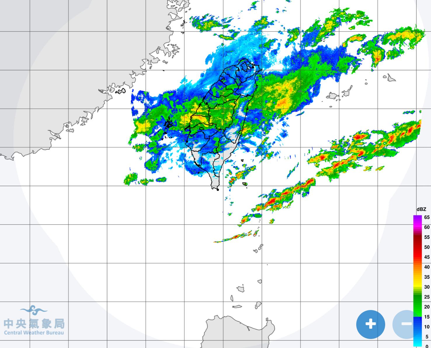 ▲▼今天台灣北部中部東部有雨，南部也有短暫陣雨。（圖／氣象局）
