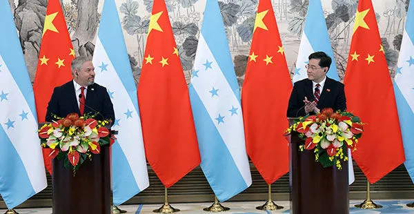 ▲▼中國大陸與宏都拉斯建交。（圖／翻攝中國大陸外交部）