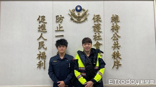 ▲▼後港派出所警員許天騏、廖建凱 。（圖／記者黃宥寧翻攝）