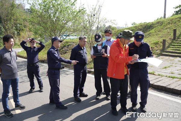 ▲斗六警分局運用無人空拍機清查治安死角。（圖／記者蔡佩旻翻攝）