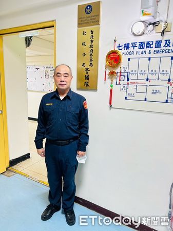 ▲▼ 北投分局警備隊小隊長林建鐘   。（圖／記者黃宥寧翻攝）