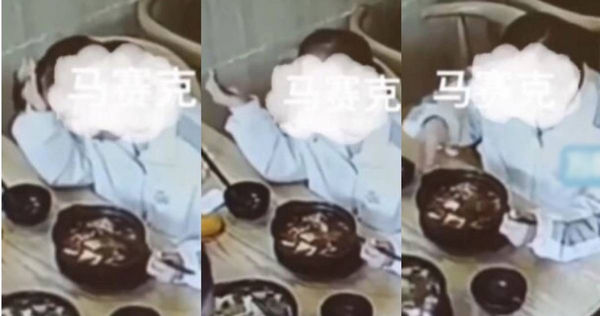 大陸陝西省一名女子在當地餐廳用餐期間，將自己掉落的頭髮丟入盛裝食物的碗中，佯裝成是店家製作餐點期間的疏失。（圖／翻攝自微博／萬像新聞）