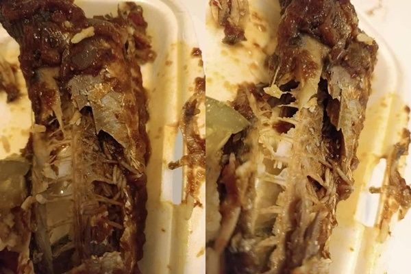 ▲▼馬來西亞一名孕婦快吃完魚時，才發現魚肚內竟藏有滿滿的蛆。（圖／翻攝自Facebook）