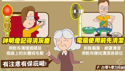 清明後漸暖　台電曝電扇清理方法「更省電」