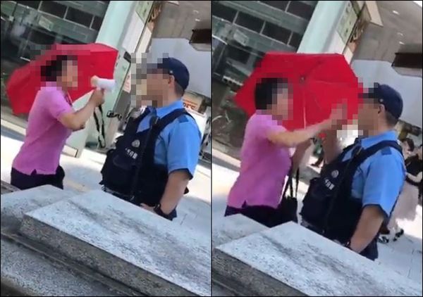 ▲▼中國大媽大鬧日本！ 惡意挑釁警察、還大吼「要人權」。（圖／翻攝自推特）